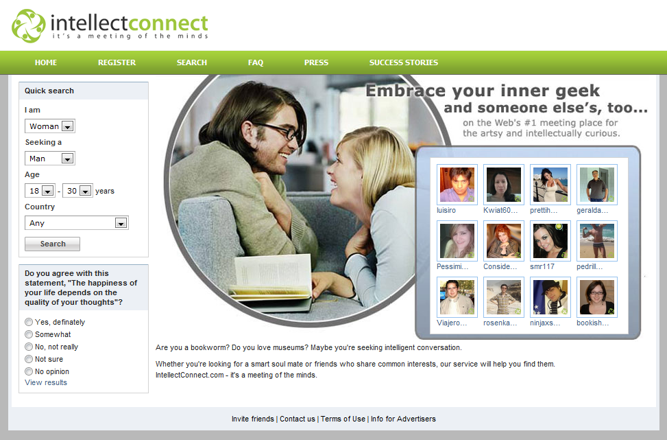 intellectconnect dating site